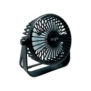 Mini Ventilador de Mesa, USB, 3 Velocidades VN001 Preto - Bright