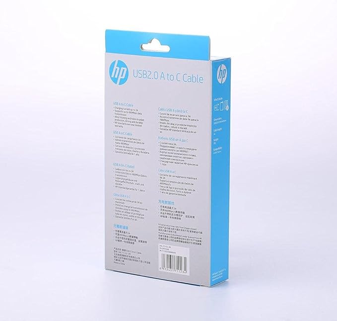 Cabo USB-C 480Mbps DHC-TC102 3A Preto 2 Metros - HP - Imagem 3